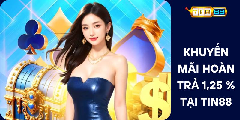 Khuyến Mãi Hoàn Trả 1,25 % Tại Tin88